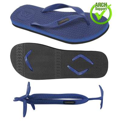 Men's Navy/Black Thongs + Additional Coloured Straps - Boomerangz Footwear