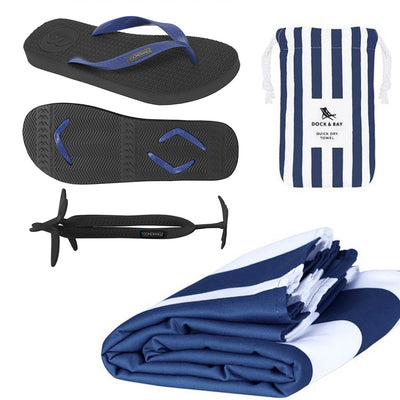 Men's Towel Pack - Navy - Boomerangz Footwear