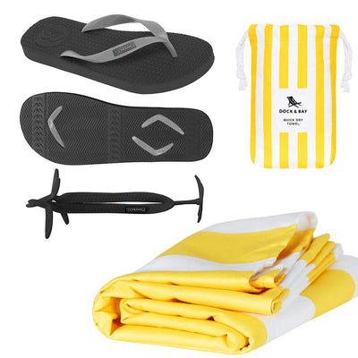 Men's Towel Pack - Yellow - Boomerangz Footwear