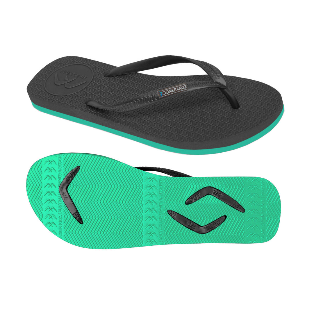 Womens teal flip flops hotsell