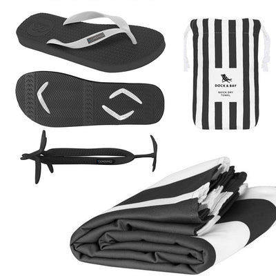 Men's Towel Pack - Black - Boomerangz Footwear
