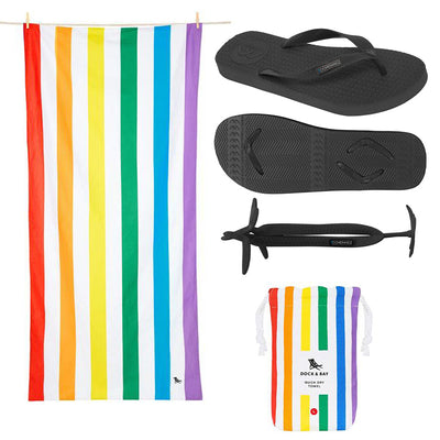 Men's Towel Pack - Rainbow - Boomerangz Footwear