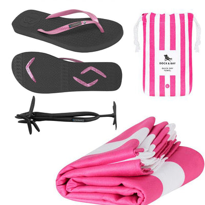 Women's Towel Pack - Pink - Boomerangz Footwear