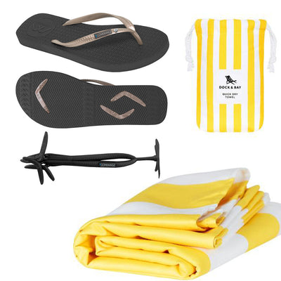 Women's Towel Pack - Yellow - Boomerangz Footwear