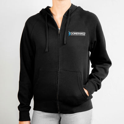 Women's Hoodie - Black - Boomerangz Footwear